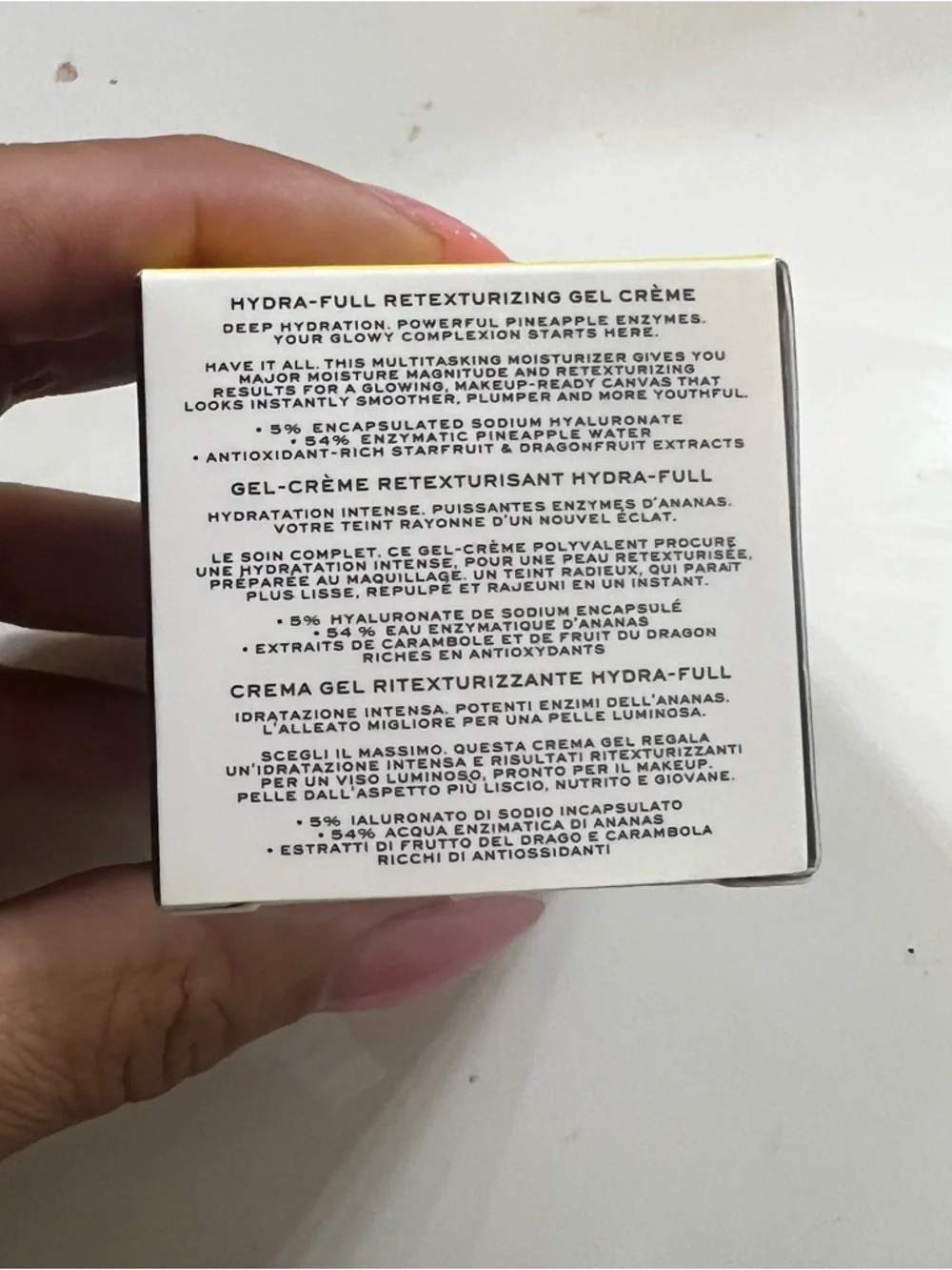 Marc Jacobs White & Yellow Youthquake Gel Crème Box